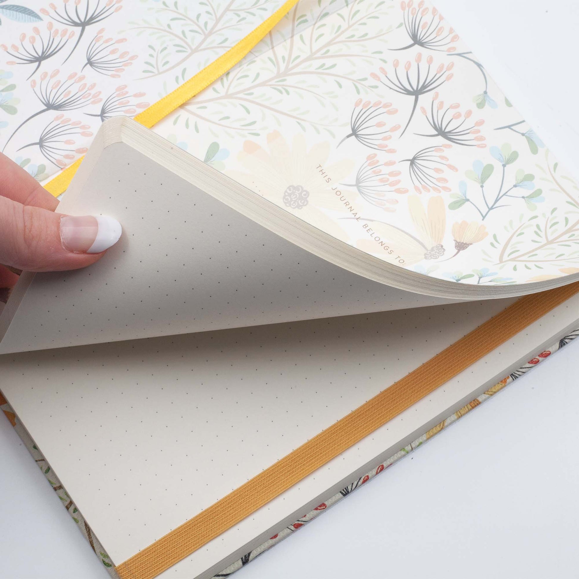 Premium Dotted A5 Designer Journal PRINTED ON 160g SMOOTH CREAM PAPER. IDEAL FOR MOST MEDIUMS.