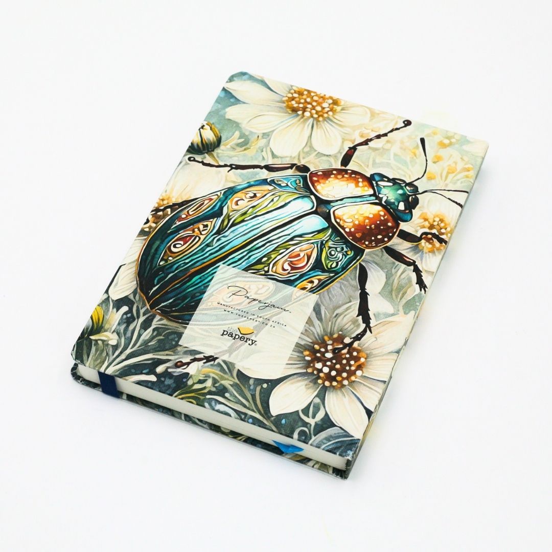 Premium Dotted A5 Designer Journal PRINTED ON 160g SMOOTH CREAM PAPER. IDEAL FOR MOST MEDIUMS.