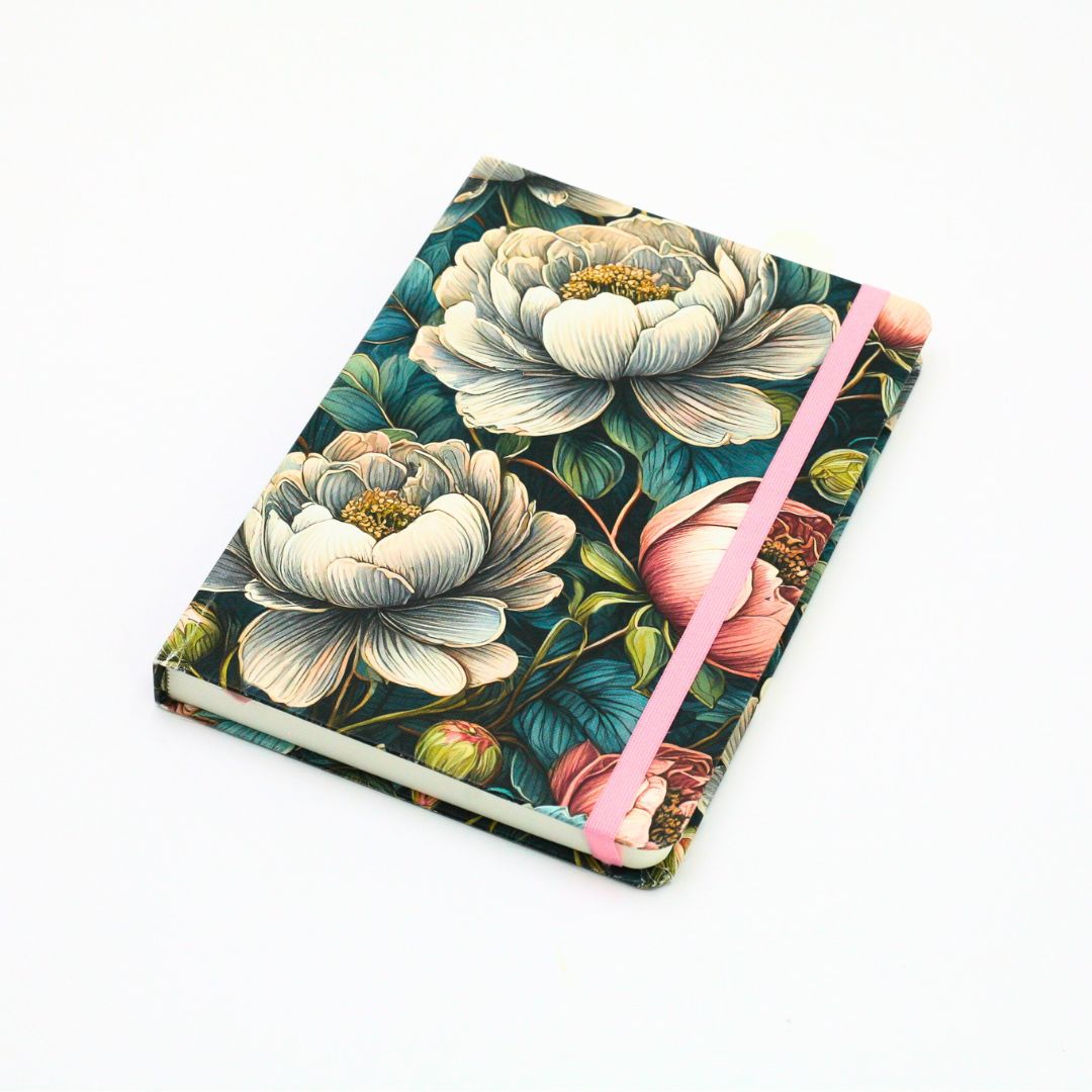 Premium Dotted A5 Designer Journal PRINTED ON 160g SMOOTH CREAM PAPER. IDEAL FOR MOST MEDIUMS.