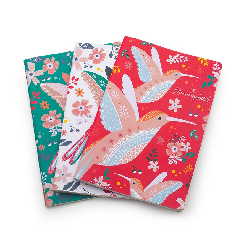 Hummingbird A5 Notebooks (3 Pack)