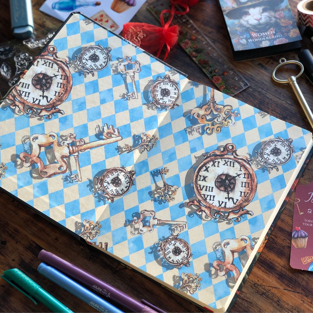 Retro Women In Wonderland Journal