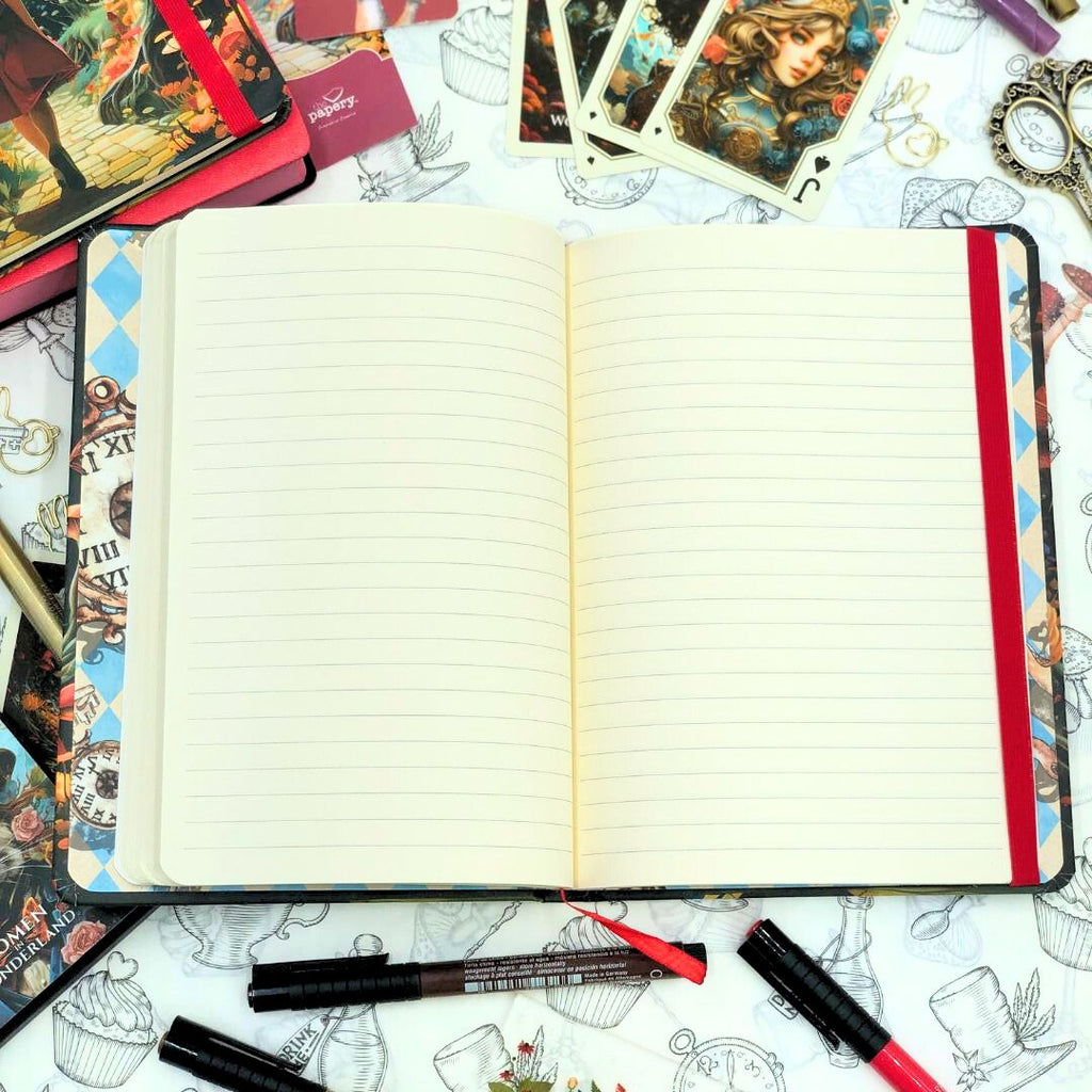 Retro Women In Wonderland Journal